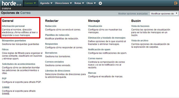 Cómo crear una firma de correo electrónico con Horde Webmail