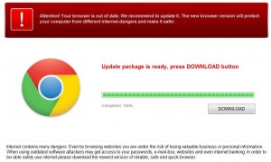 Actualizaciones del navegador falsas instalan virus