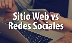 sitio web vs redes sociales
